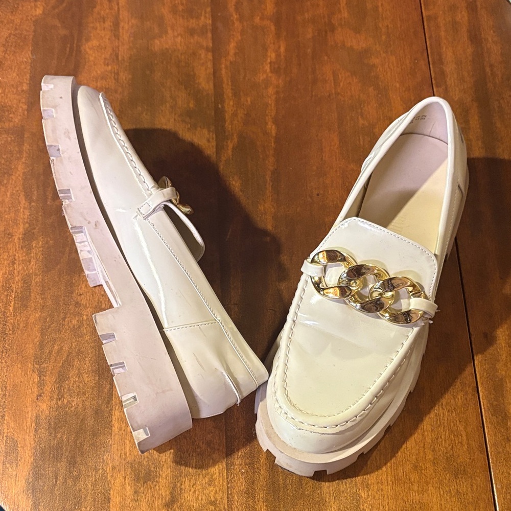 Ivory Chunk Loafers